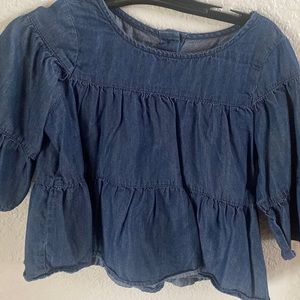 Blue Jean top for young girl